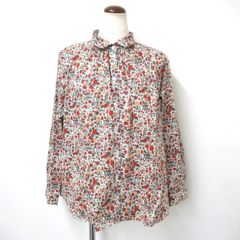 J.Sloane LIBERTYチビ衿ブラウス /RD3 【日本製】